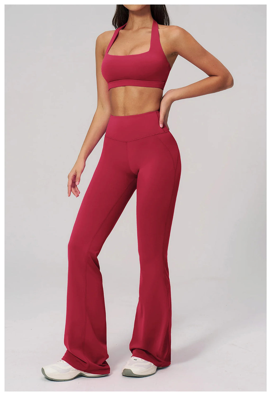 Conjunto de Yoga para Mujer, Ropa Deportiva, Conjunto de Gimnasio y Fitness, 2 Piezas, Leggings para Correr, Sujetador Deportivo Transpirable, Ropa Deportiva Femenina