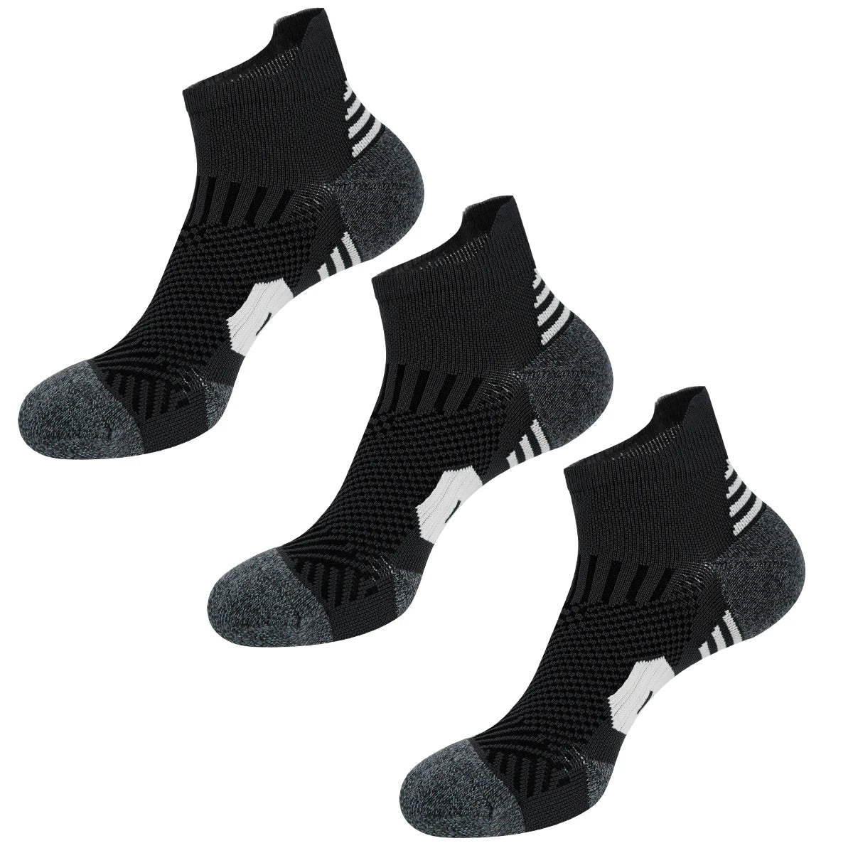 3/9 pares de calcetines deportivos antideslizantes para hombres y mujeres, parte inferior de toalla gruesa, calcetines profesionales para correr, entrenamiento físico, baloncesto