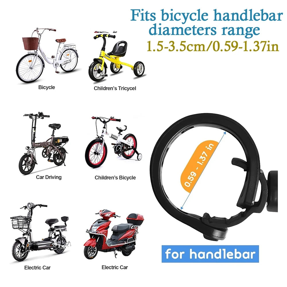 Espejo retrovisor para bicicleta, espejos retrovisores universales giratorios ajustables de 360 grados para manillar de ciclismo, para bicicleta de montaña y carretera, 1/2 Uds.