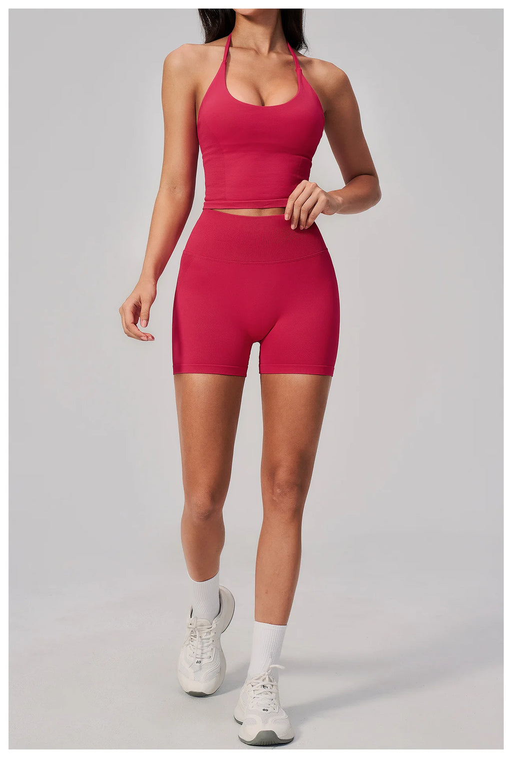 Conjunto de Yoga sin Costuras para Mujer, Ropa Deportiva, Conjunto de Fitness de 2 Piezas, Leggings y Sujetador Deportivo Transpirable, Ropa Deportiva Femenina