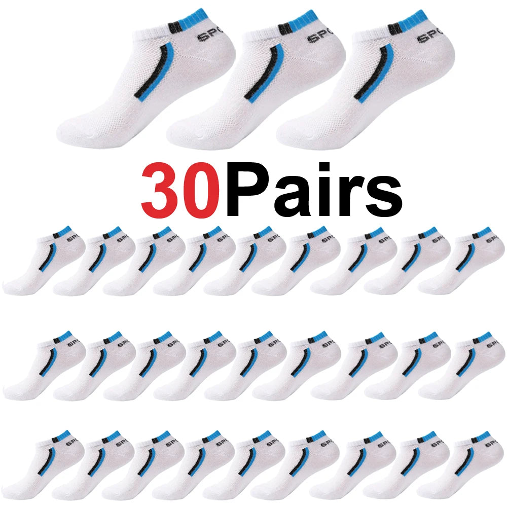 Calcetines náuticos antideslizantes para hombre, 5 pares de calcetines tobilleros con estampado de bloques para negocios y deportes, transpirables, resistentes al sudor, antiolor, cómodos