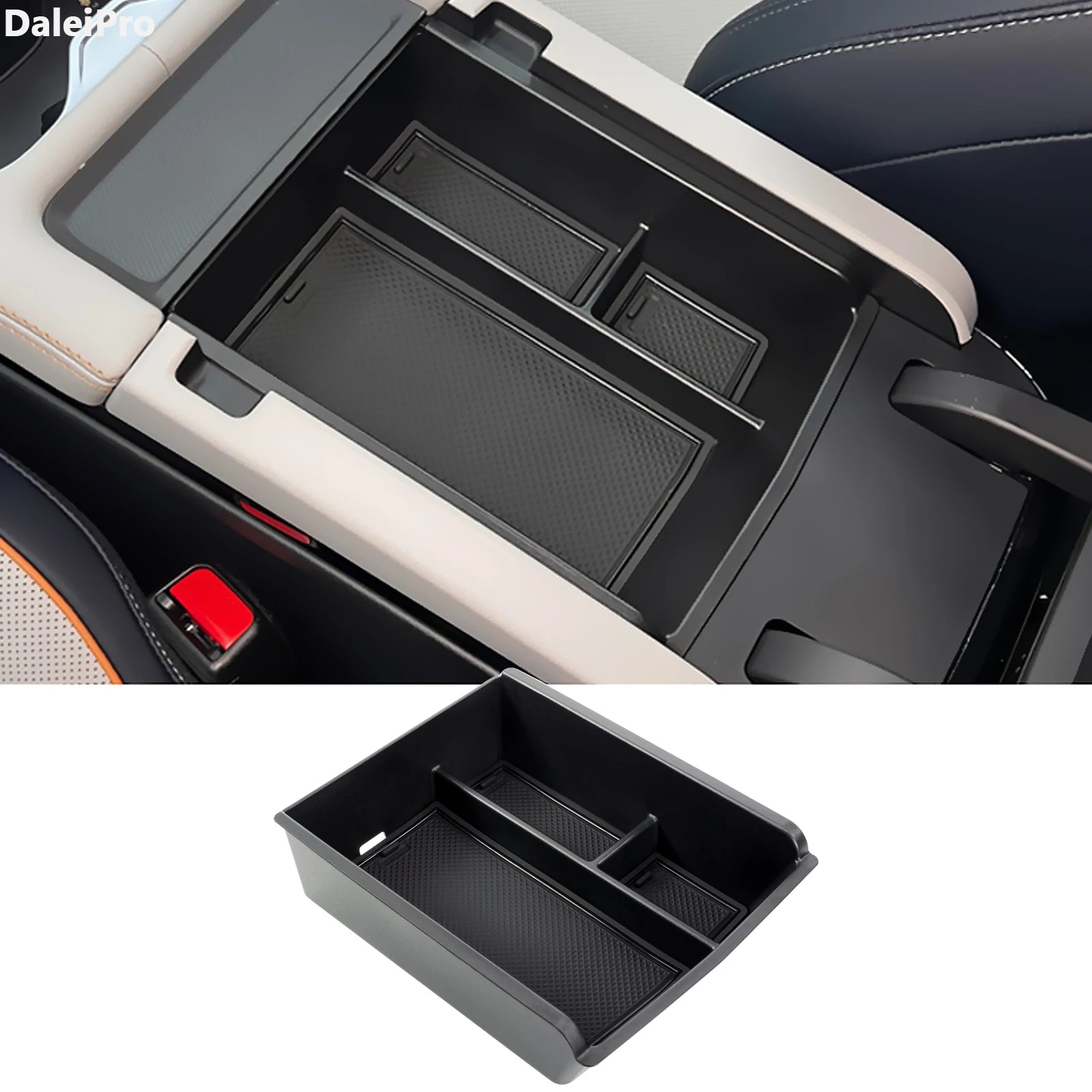 Para BYD Seal U 2023 2024 2025 caja de almacenamiento con reposabrazos consola central portavasos caja de almacenamiento en capas accesorios para Song Plus DM-i