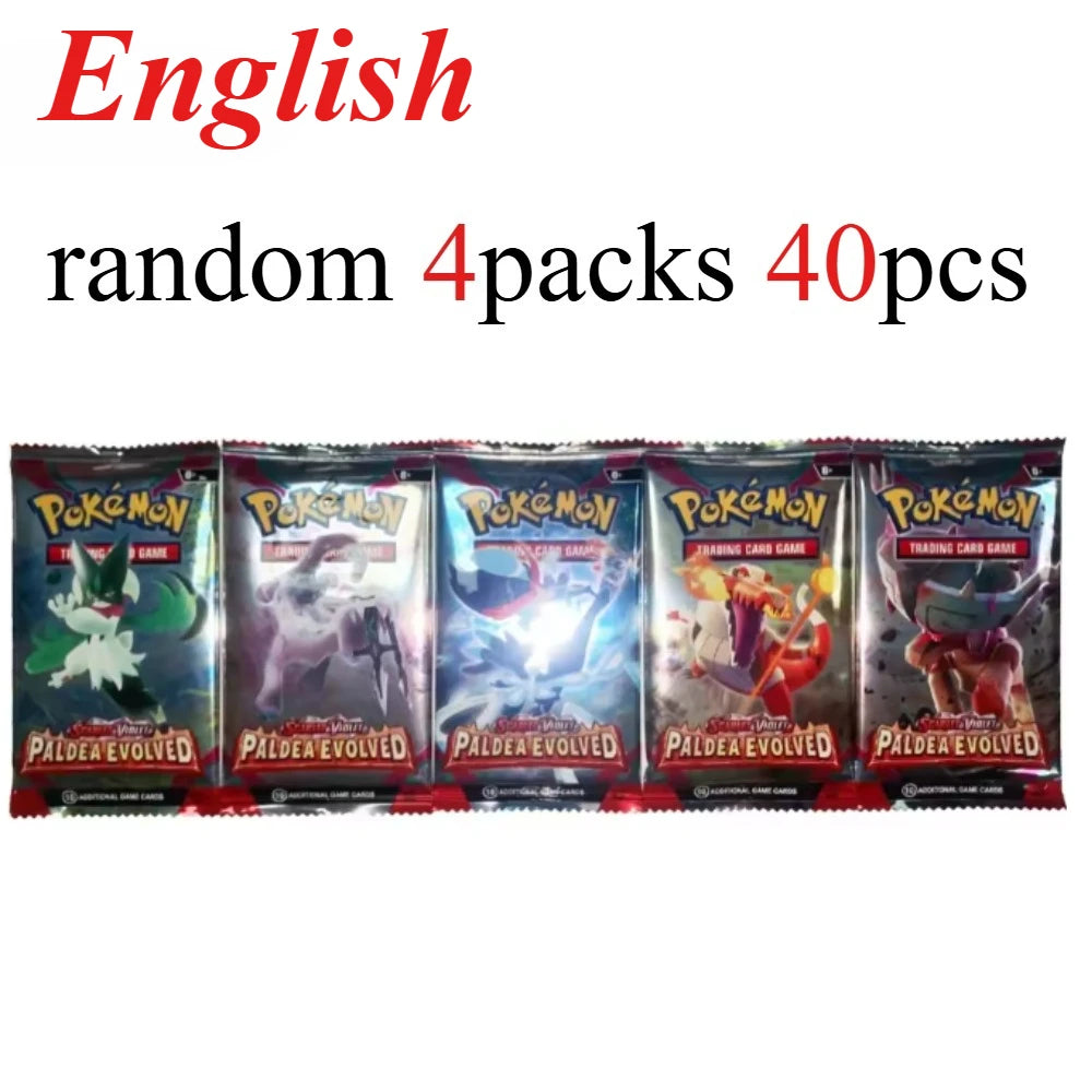 40 Uds. Tarjeta de Pokémon prismática 151 evoluciones inglés Booster Battle juego de cartas de Pokémon Carte Trading tarjetas de colección regalo