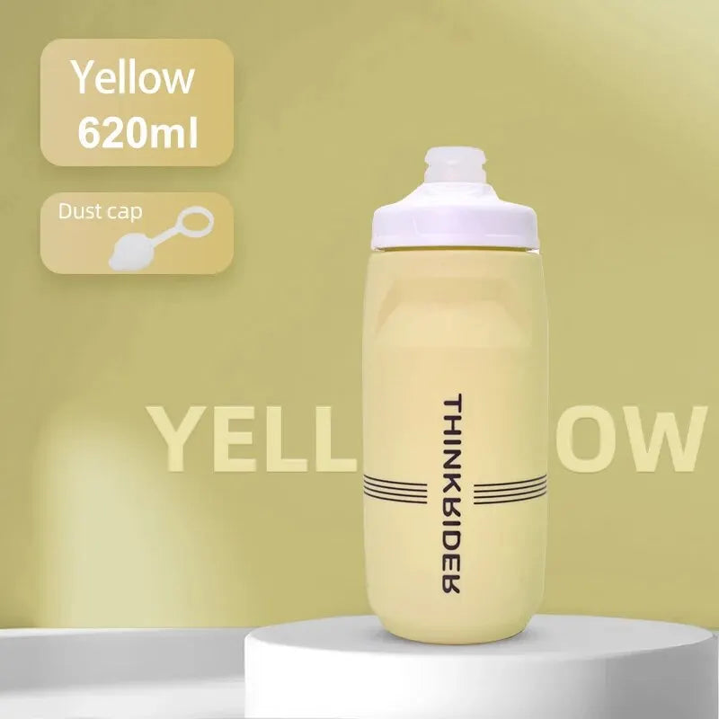 ThinkRider-botella de agua para bicicleta de montaña y carretera, botella de plástico portátil de gran capacidad para deportes al aire libre, 620ml/750ml