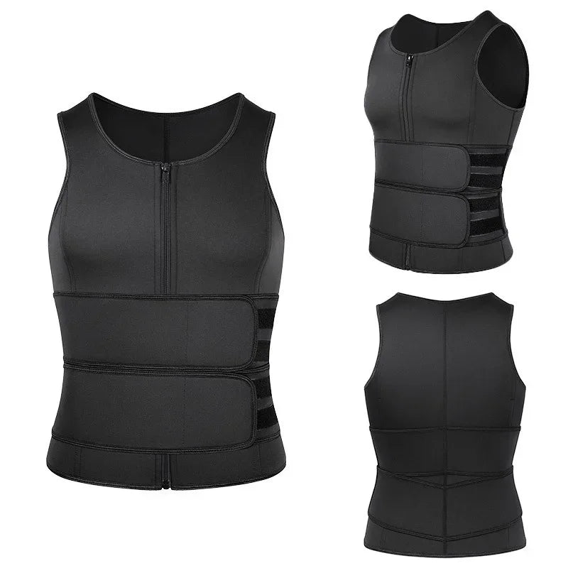 Vensslim-Chaleco moldeador de cuerpo para hombre, entrenador de cintura, camisa adelgazante, camiseta interior de compresión para Sauna y sudor, ropa moldeadora, quemador de grasa, Tops de entrenamiento