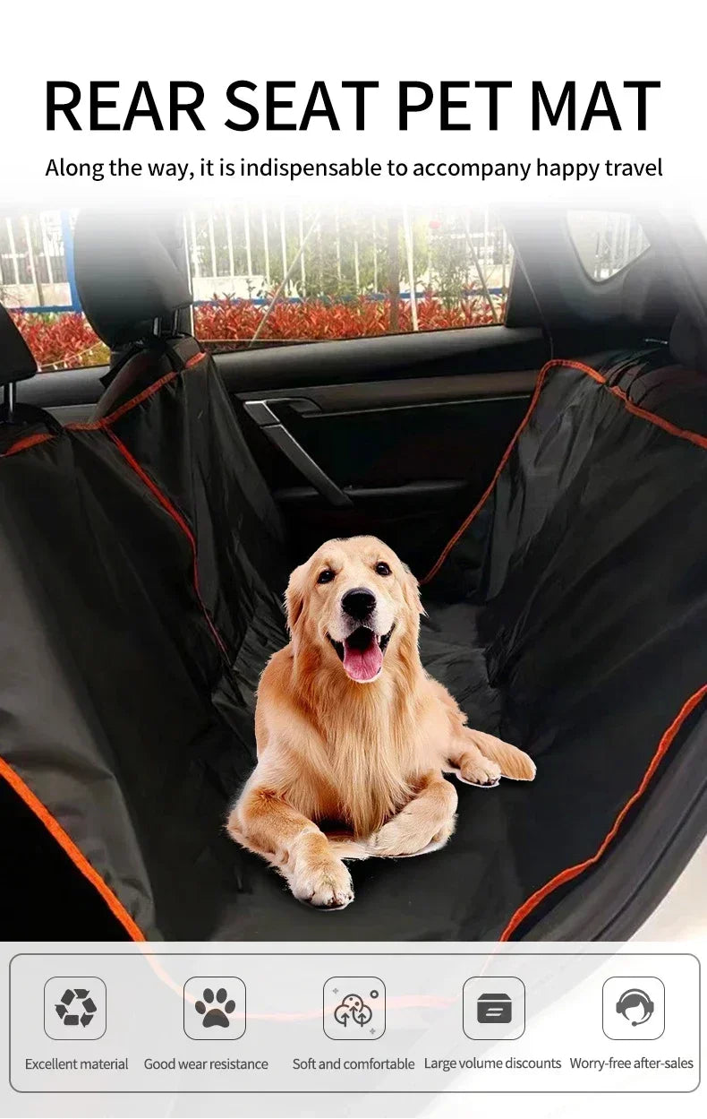 Funda Protectora Premium para Asiento de Coche para Perros, de Tela Oxford, Resistente al Agua y a los Arañazos, Tipo Hamaca, para Autos, Camionetas y SUVs