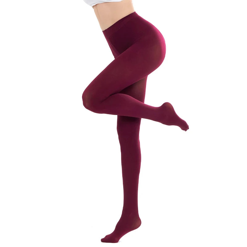 Medias largas sexis de talla grande para mujer, pantimedias de terciopelo de Color caramelo, medias elásticas grandes para primavera, verano y otoño, lencería escolar para chica