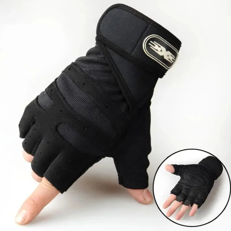 1 par de guantes de gimnasio para Fitness, guantes de pulsera para levantamiento de pesas, entrenamiento de culturismo, ejercicio deportivo, guante de ciclismo