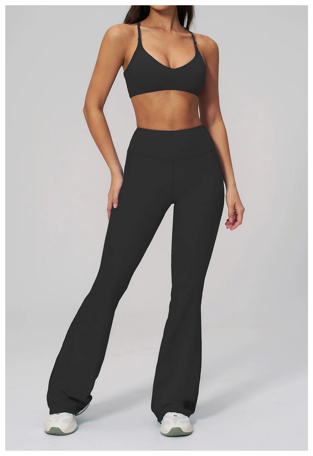 Conjunto de Yoga para Mujer, Ropa Deportiva, Conjunto de Gimnasio y Fitness, 2 Piezas, Leggings para Correr, Sujetador Deportivo Transpirable, Ropa Deportiva Femenina