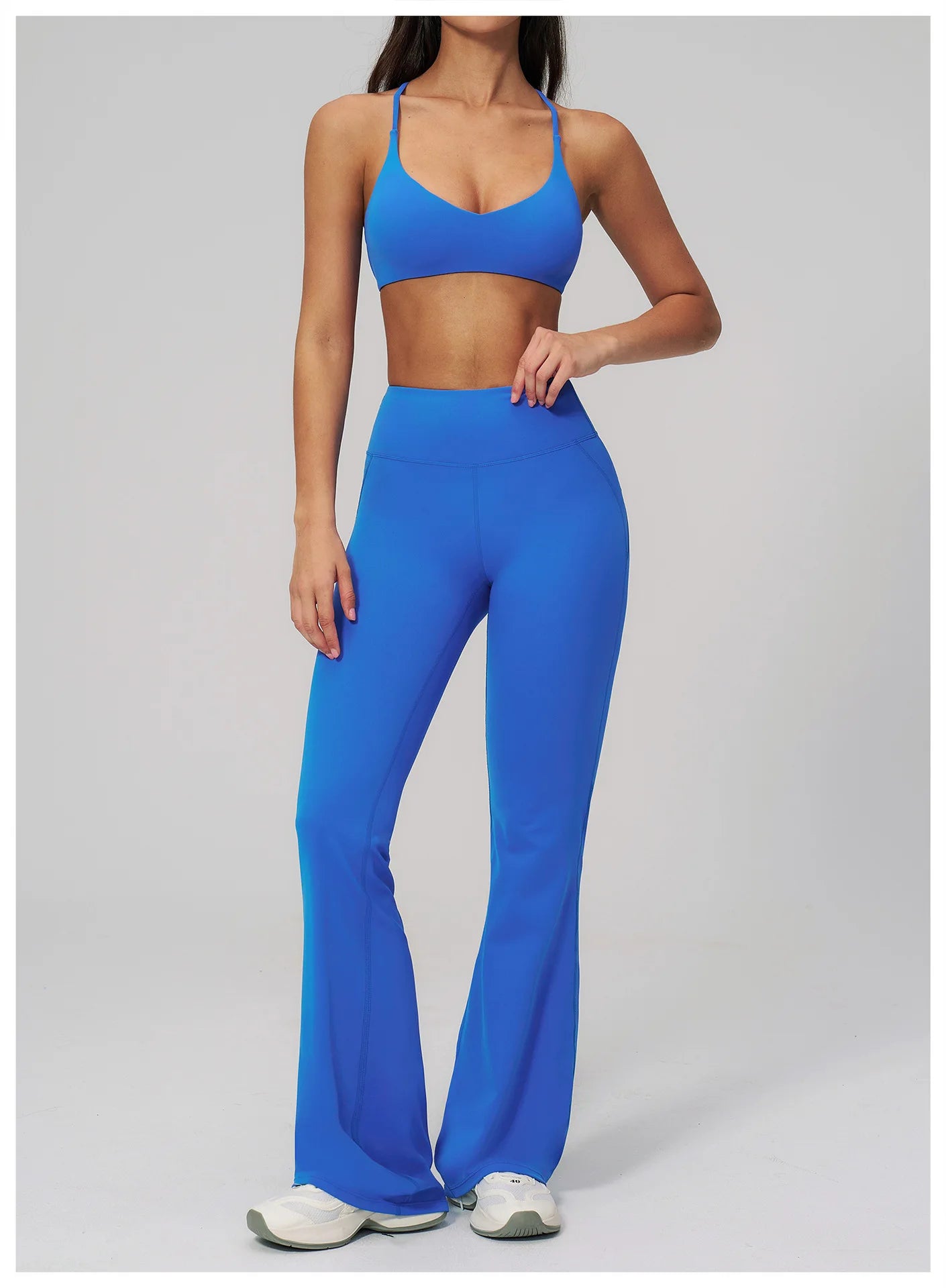 Conjunto de Yoga para Mujer, Ropa Deportiva, Conjunto de Gimnasio y Fitness, 2 Piezas, Leggings para Correr, Sujetador Deportivo Transpirable, Ropa Deportiva Femenina