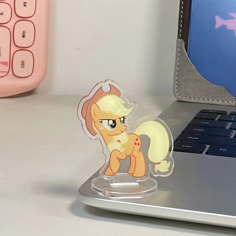 10 unids/set Anime princesa Luna Starlight Glimmer dibujos animados caballo acrílico adornos de escritorio decoración de escritorio 4-6CM de alto