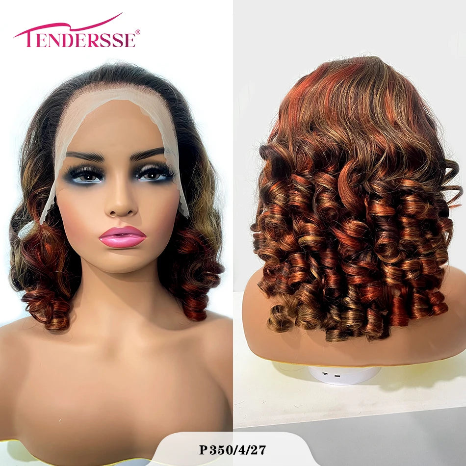 Pelucas de cabello crudo 100% vietnamita, densidad 250, ombré, doble estiramiento, rizado, onda suelta, 13x4 HD, peluca sin pegamento con encaje frontal prearrancado