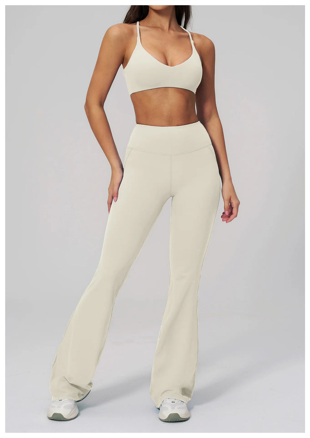 Conjunto de Yoga para Mujer, Ropa Deportiva, Conjunto de Gimnasio y Fitness, 2 Piezas, Leggings para Correr, Sujetador Deportivo Transpirable, Ropa Deportiva Femenina