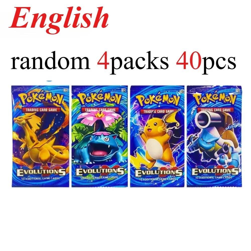 40 Uds. Tarjeta de Pokémon prismática 151 evoluciones inglés Booster Battle juego de cartas de Pokémon Carte Trading tarjetas de colección regalo