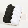 Calcetines tobilleros de corte bajo para hombre y mujer, medias tobilleras finas, transpirables, antiolor, absorbentes de sudor, 10 pares