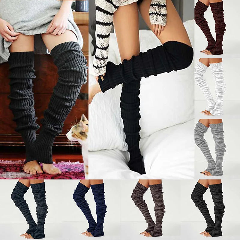 Medias góticas de anime para mujer, calentadores de piernas largas en varios colores, accesorio de moda.