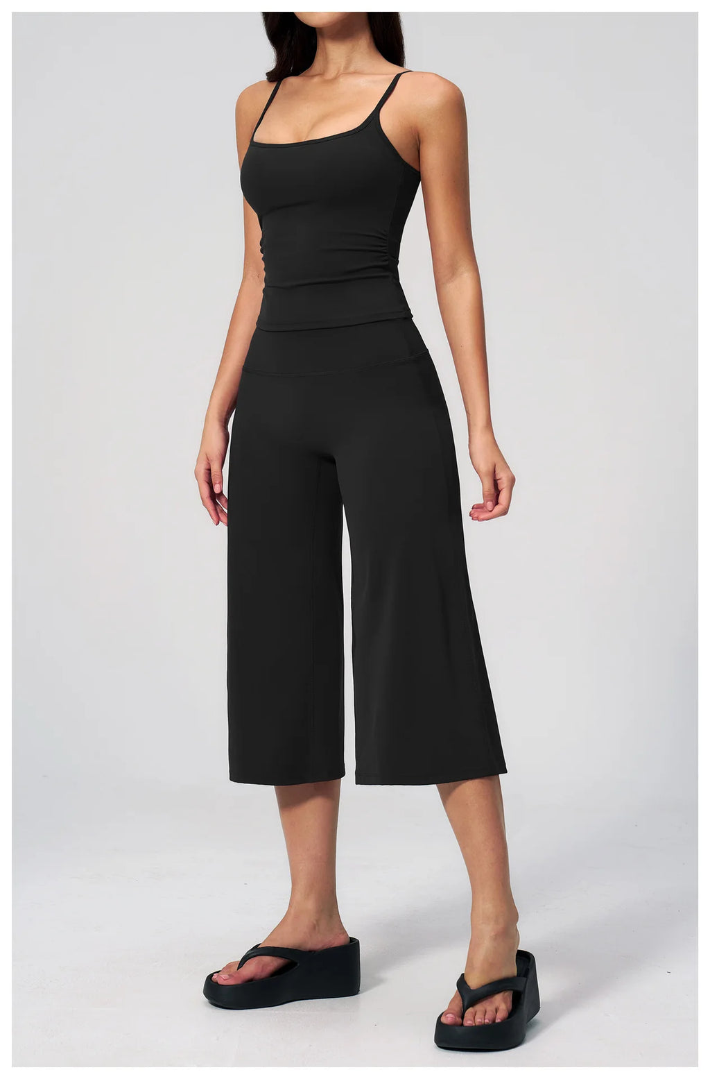 Conjunto Deportivo de Yoga para Mujer, Conjunto de Dos Piezas, Pantalones y Top, Traje Deportivo para Gimnasio, Yoga y Entrenamiento