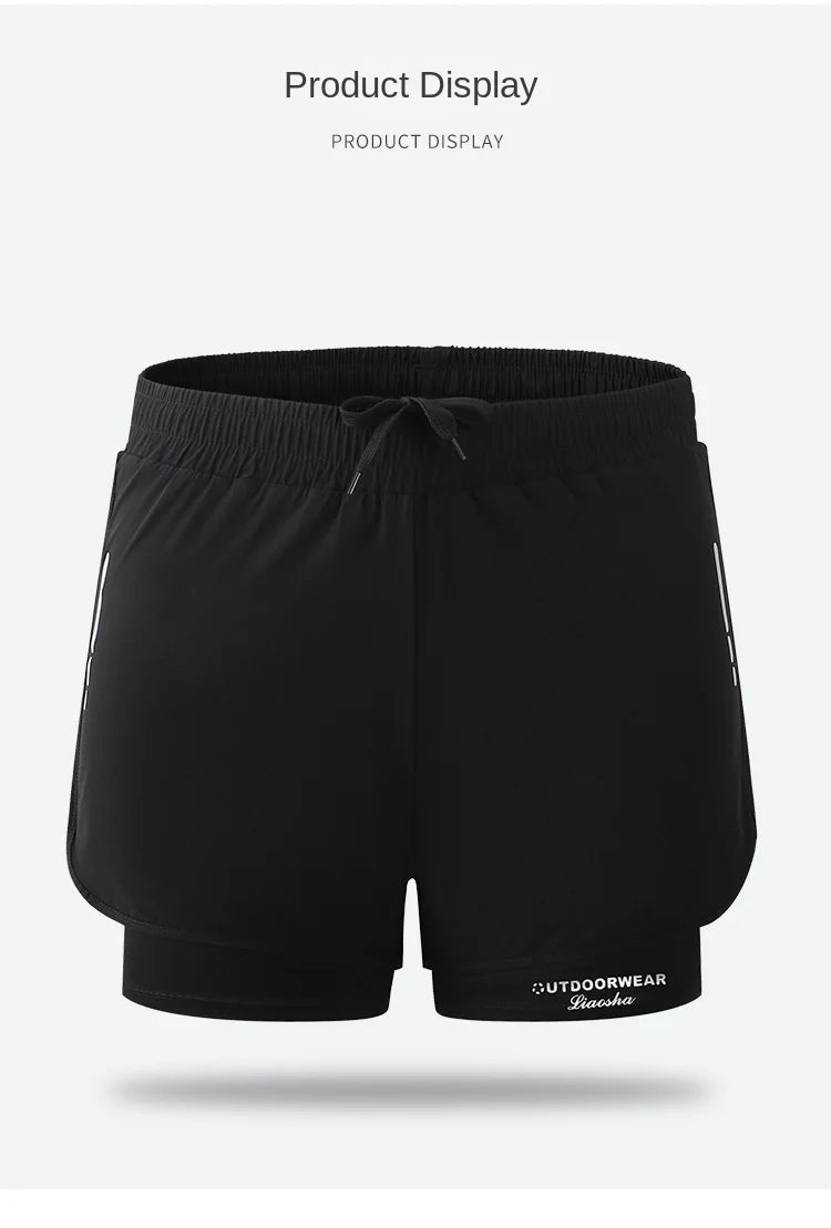 5/1Pantalones de Aloe para hombre, pantalones cortos deportivos, bañadores de dos capas: ¡elegantes, de secado rápido y cómodamente se ajustan para la playa, la piscina y la aguas termales!