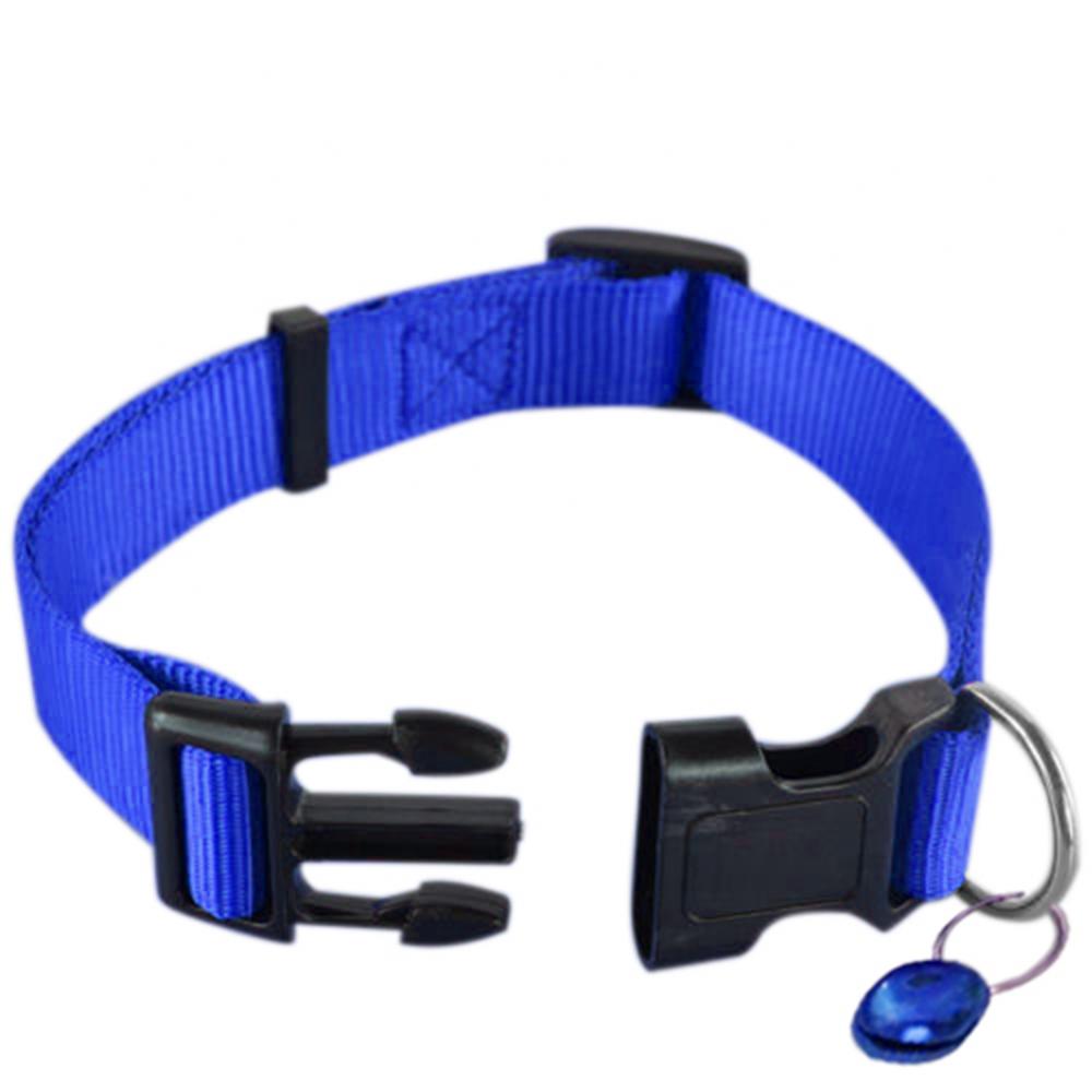 Collar ajustable de nailon de seguridad para perros, cachorros, gatos y mascotas, hebilla de liberación rápida separable, suministros para perros