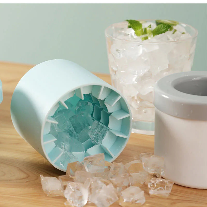 Molde de silicona para cubitos de hielo, cubo de hielo redondo, refrigerador casero DIY de verano, máquina de hielo congelada, molde creativo para cubitos de hielo, herramientas de bar