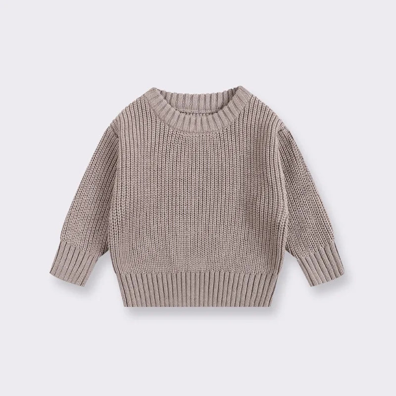 Suéteres de bebé Otoño Invierno niños niñas de manga larga suéter de punto de Color puro bebé niños niñas suéter suéteres ropa
