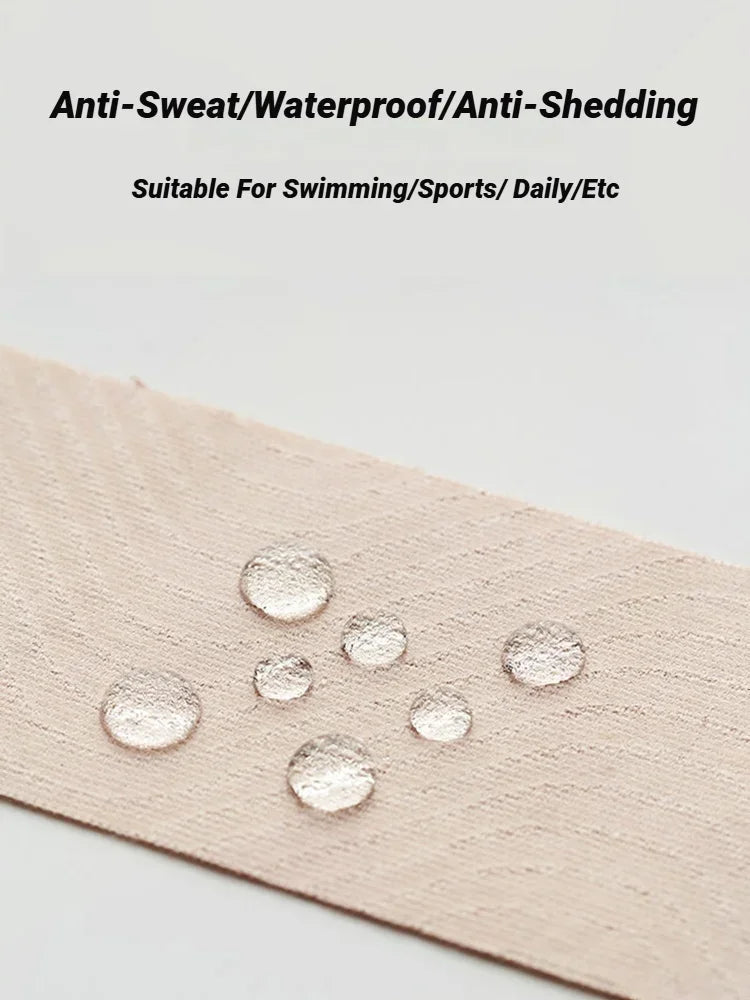 Cinta elástica para levantamiento de senos con propiedades anti-sudor y resistente al agua.