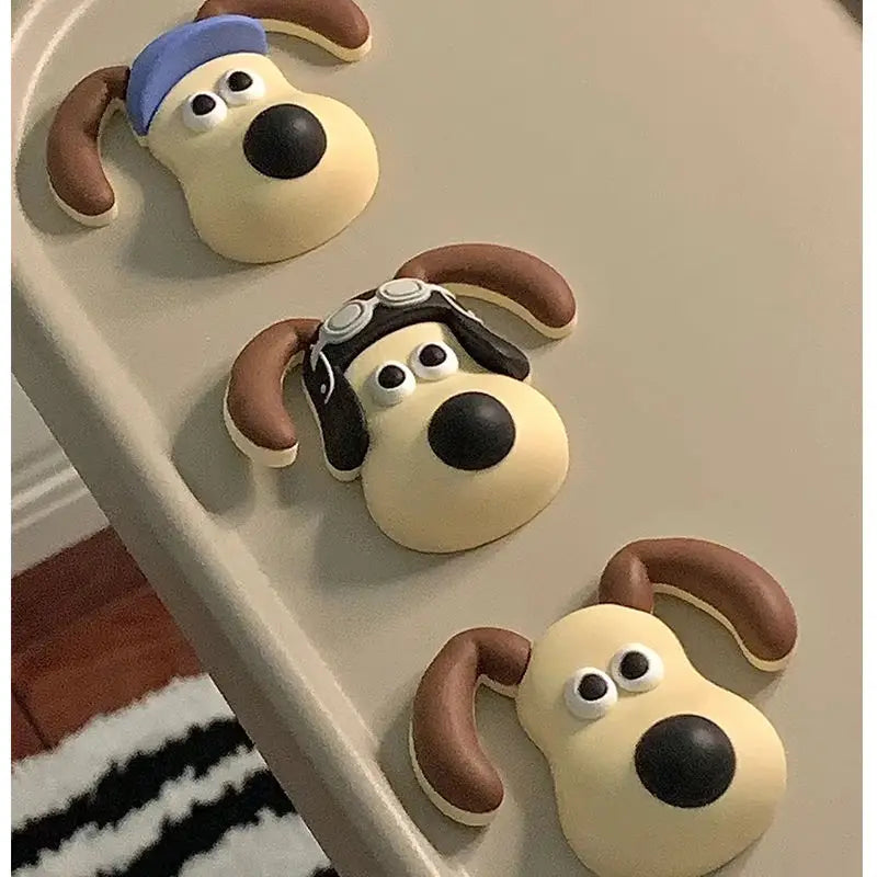 Gancho trasero para asiento de coche con cabeza de perro, decoración tridimensional 3D para asiento trasero de coche, accesorios decorativos para Interior
