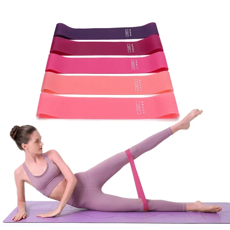 Equipo de entrenamiento físico portátil, bandas de resistencia de goma para Yoga, gimnasio, goma elástica, fuerza, Pilates, Crossfit, deportes de peso para mujeres