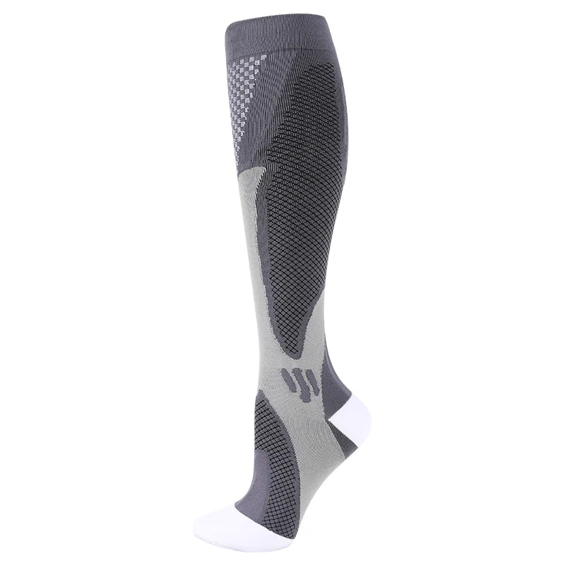 1 par de calcetines de compresión calcetines deportivos medias de enfermería médica previenen las venas varicosas calcetines embarazo enfermería atlético fútbol SOX