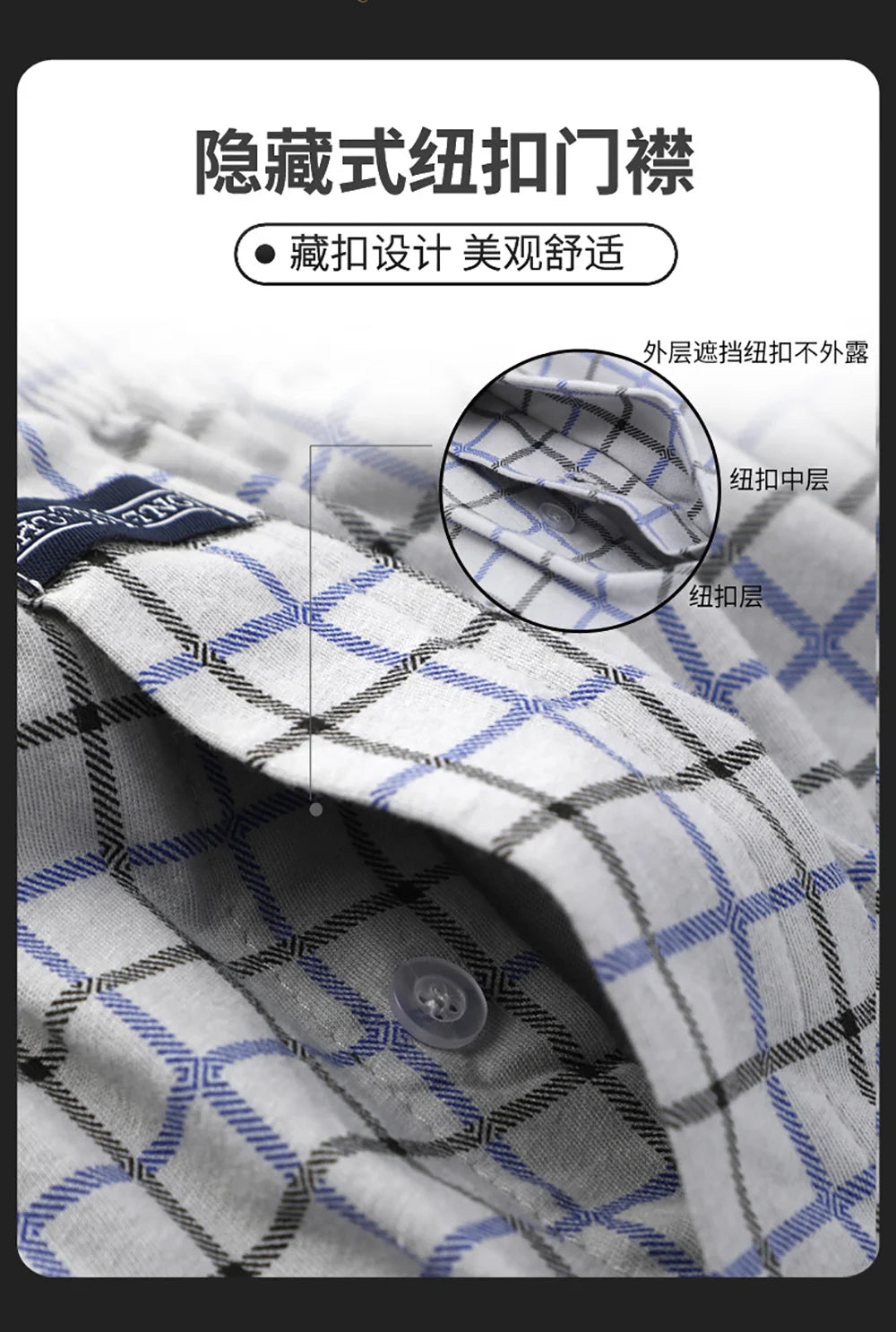 Pantalones de pijama a cuadros de algodón 100% para hombre, pijamas elásticos cómodos con cintura ancha, pantalones cortos para dormir, pantalones PJ con tapeta de botones, pijama para hombre