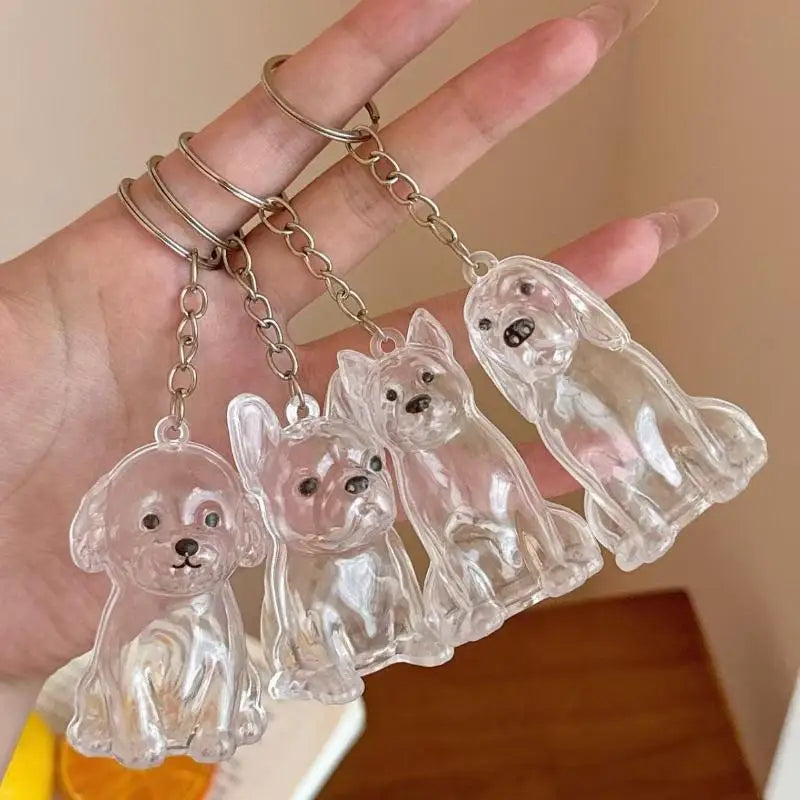 Cápsula de recuerdo de pelo de perro transparente, bolsa elegante, colgante, almacenamiento único, regalo, decoración conmemorativa