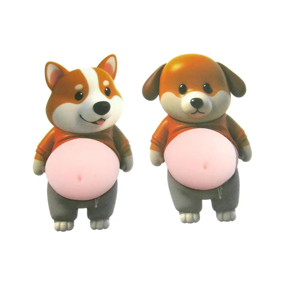 Pegatina 3D de silicona con diseño de Shiba Inu para puerta de coche, protector de parachoques, juguete decorativo y divertido para la carrocería del coche.