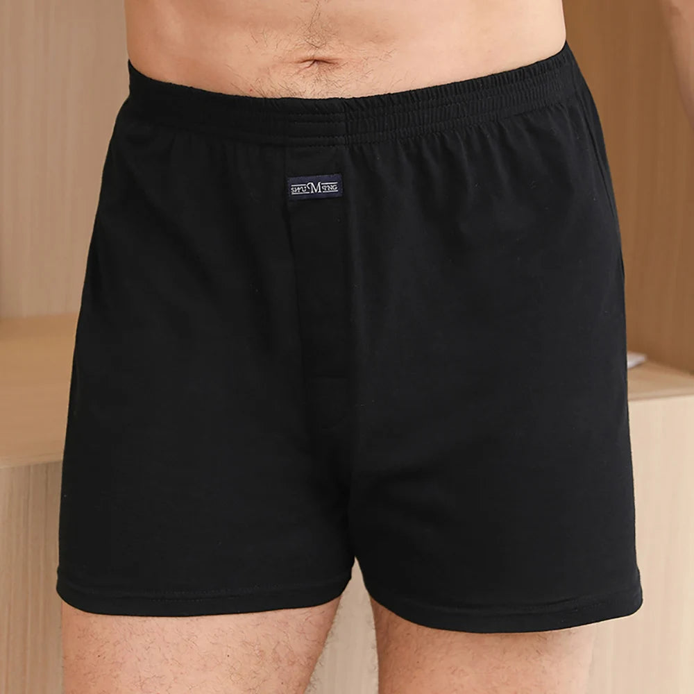 Pantalones de pijama a cuadros de algodón 100% para hombre, pijamas elásticos cómodos con cintura ancha, pantalones cortos para dormir, pantalones PJ con tapeta de botones, pijama para hombre