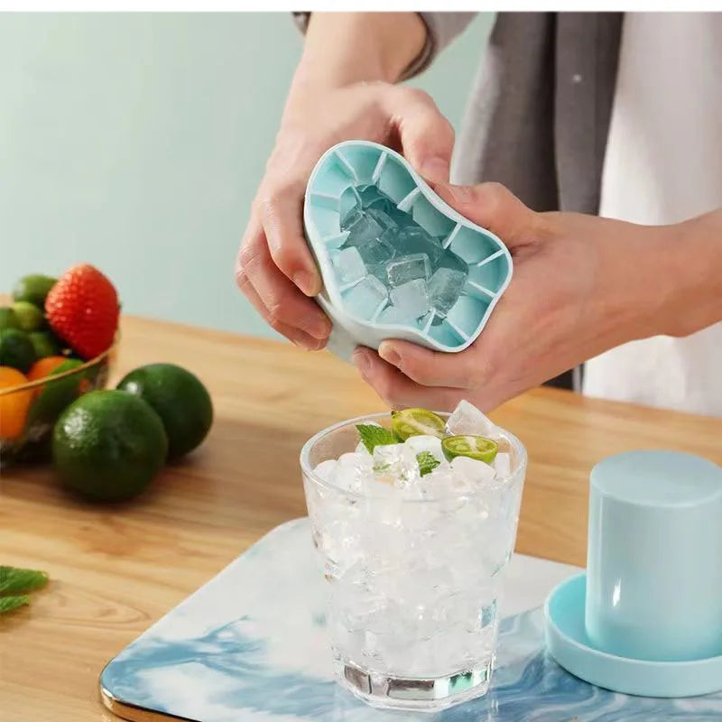 Molde de silicona para cubitos de hielo, cubo de hielo redondo, refrigerador casero DIY de verano, máquina de hielo congelada, molde creativo para cubitos de hielo, herramientas de bar