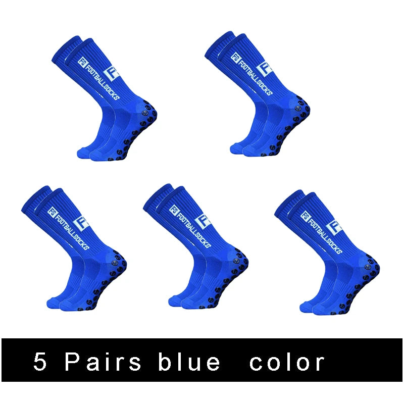 3/1 par nuevo estilo FS calcetines de fútbol redondos de silicona con ventosa agarre antideslizante calcetines de fútbol deportes hombres mujeres béisbol calcetines de Rugby
