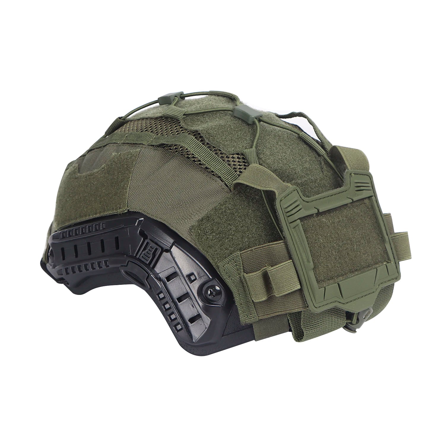 Juego de fundas para casco táctico para casco marítimo, bolsa para batería NVG, funda de malla híbrida de caza para cascos balísticos y