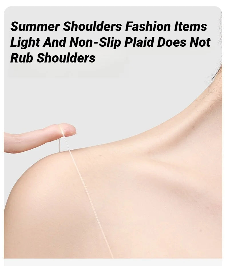 Tirantes Transparentes para Ropa Interior Femenina, Ajustables, Antideslizantes, Sin Costuras, para Sujetador