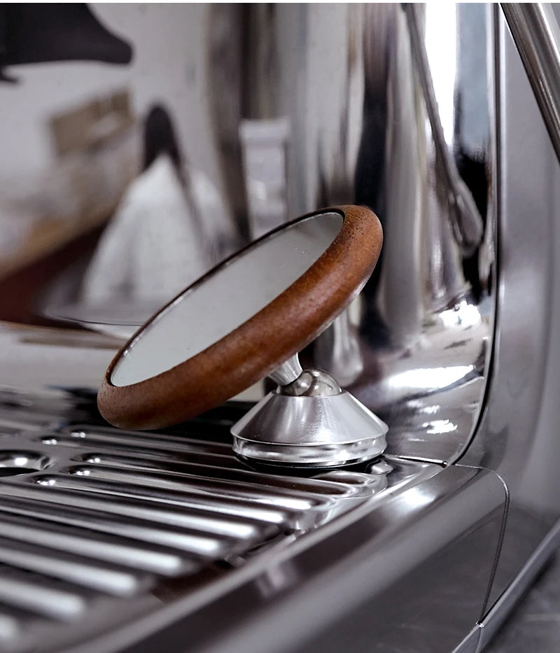 Espejo de disparo de extracción de Espresso, monitoreo magnético, portafiltro sin fondo, lente, tasa de flujo, observación, accesorios para máquina de café
