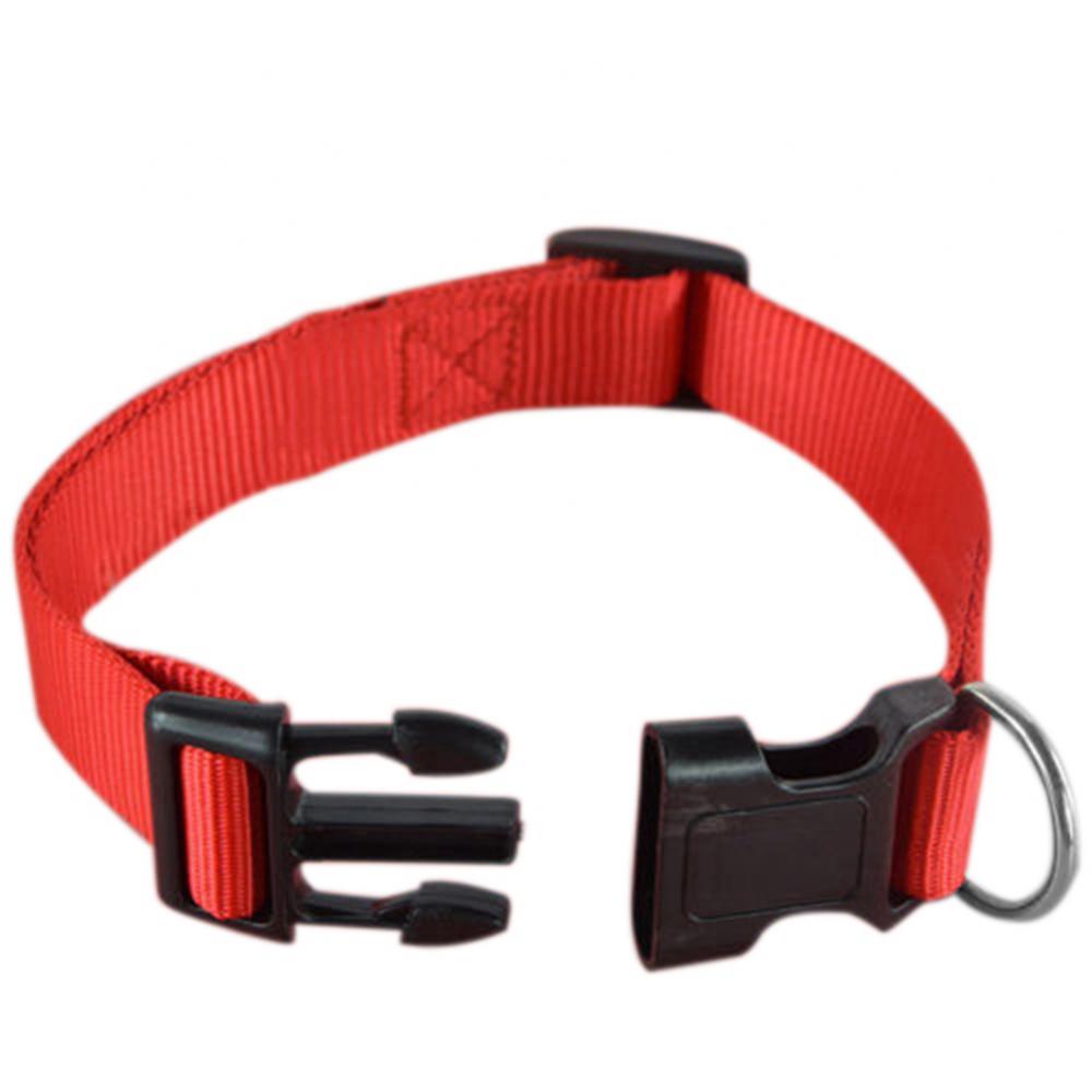 Collar ajustable de nailon de seguridad para perros, cachorros, gatos y mascotas, hebilla de liberación rápida separable, suministros para perros