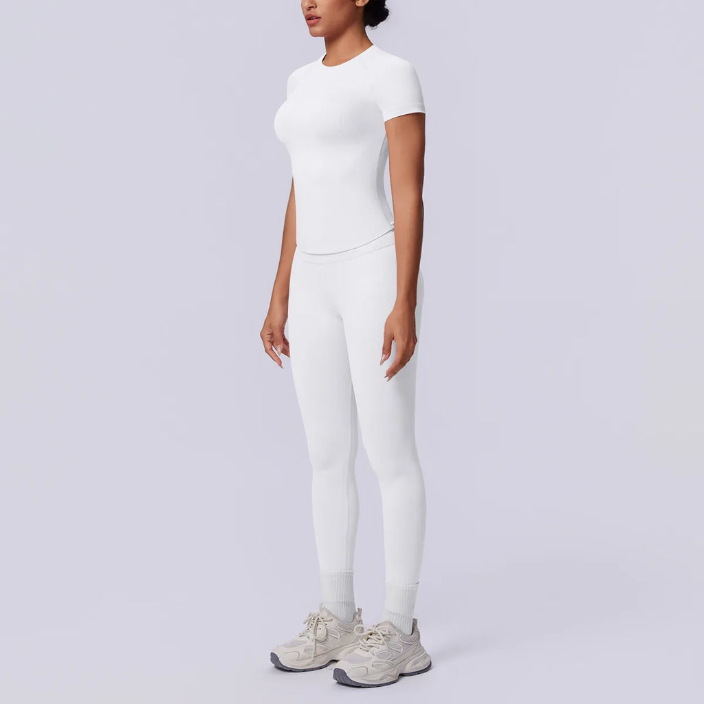 Conjunto Deportivo de Yoga para Mujer, Conjunto de Dos Piezas, Pantalones y Top, Traje Deportivo para Gimnasio, Yoga y Entrenamiento