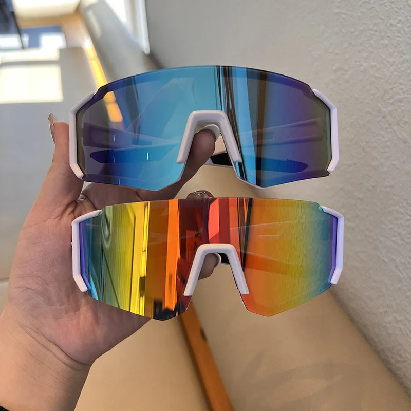 Gafas antiluz para senderismo y ciclismo, 2 uds., UV400, Protector de ojos a prueba de arena, gafas para deportes al aire libre, lentes antiradiación