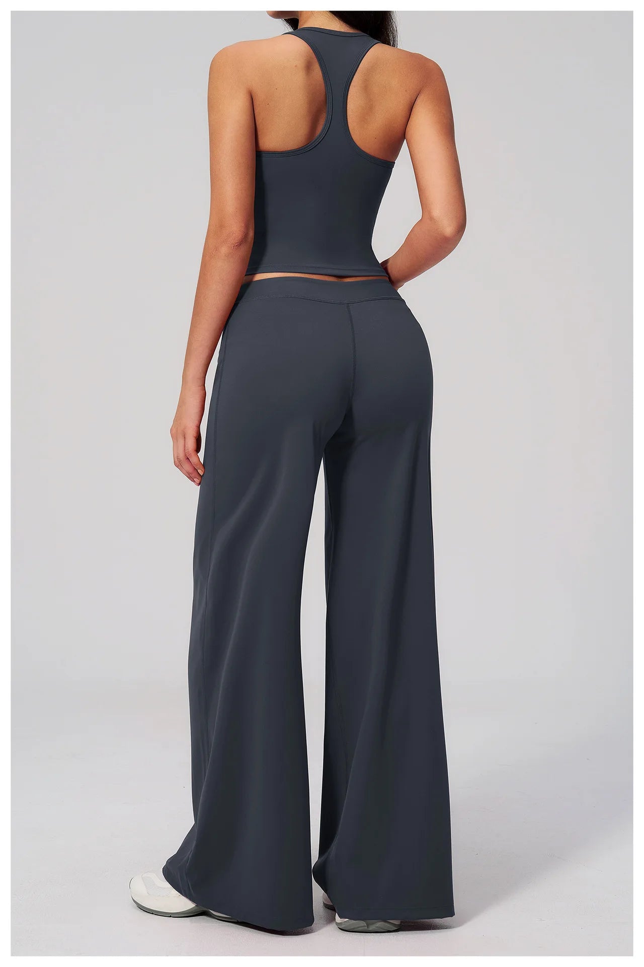 Conjunto Deportivo de Yoga para Mujer, Conjunto de Dos Piezas, Pantalones y Top, Ropa Deportiva para Gimnasio, Yoga y Entrenamiento