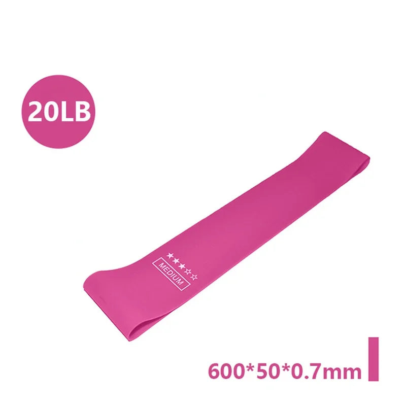 Equipo de entrenamiento físico portátil, bandas de resistencia de goma para Yoga, gimnasio, goma elástica, fuerza, Pilates, Crossfit, deportes de peso para mujeres