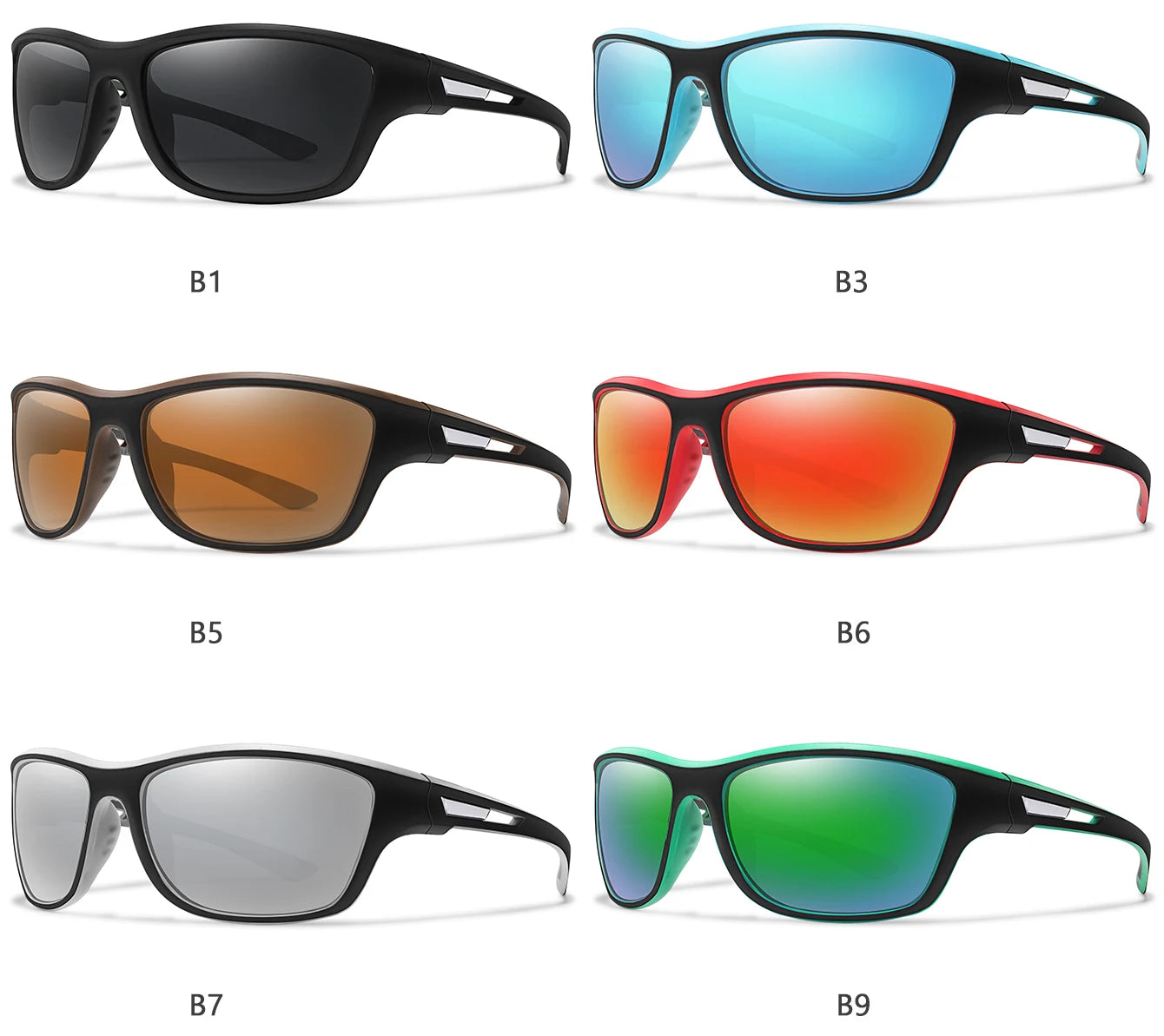 Gafas de sol polarizadas para pescar para hombre y mujer, lentes de sol antideslumbrantes UV400 para ciclismo, conducción, senderismo, 1 unidad