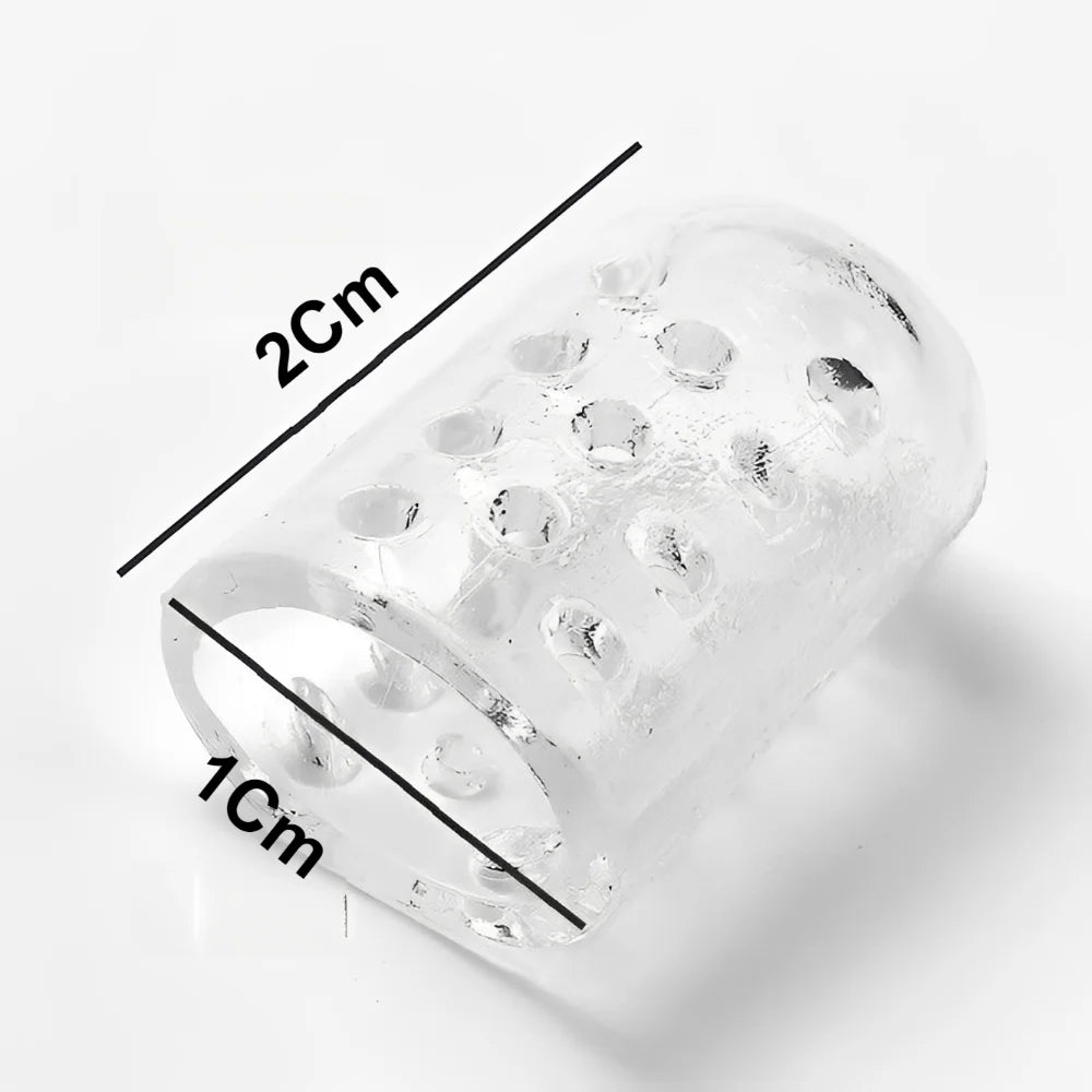 Protectores de dedos de silicona transparentes y transpirables de alta elasticidad, previenen ampollas, callos y durezas, cuidado de los pies antifricción
