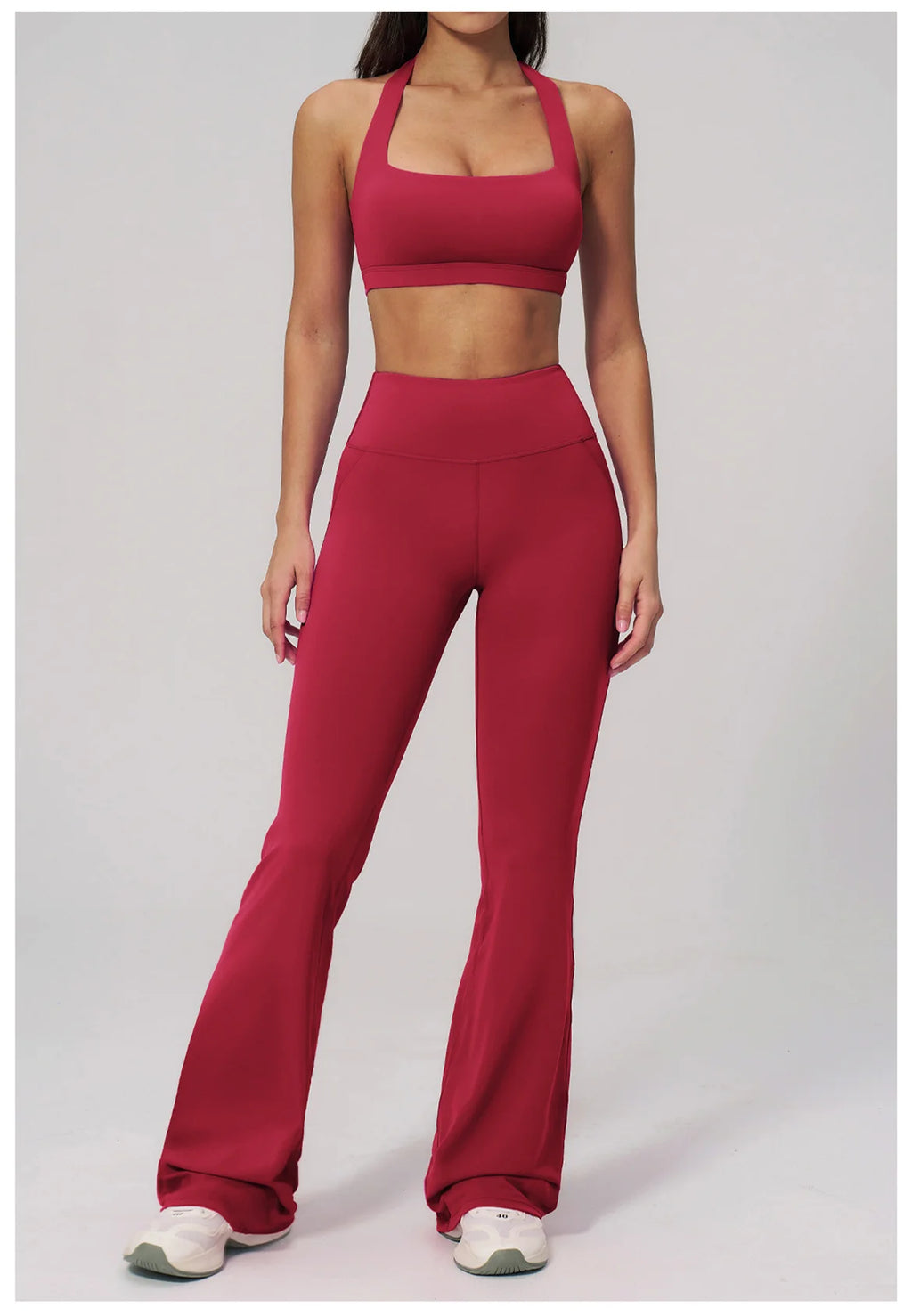 Conjunto de Yoga para Mujer, Ropa Deportiva, Conjunto de Gimnasio y Fitness, 2 Piezas, Leggings para Correr, Sujetador Deportivo Transpirable, Ropa Deportiva Femenina