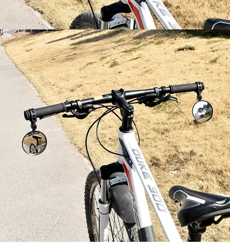 Espejo retrovisor para bicicleta, espejos retrovisores universales giratorios ajustables de 360 grados para manillar de ciclismo, para bicicleta de montaña y carretera, 1/2 Uds.
