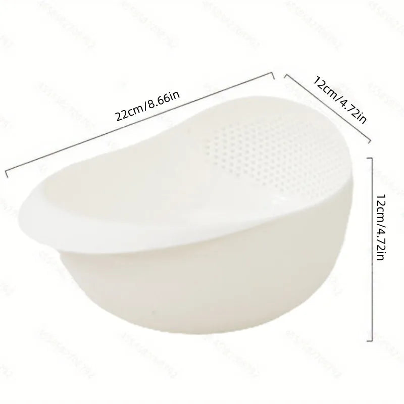 Cesta de drenaje de arroz, filtro de arroz, frutas y verduras de drenaje de tamiz, suministros de cocina, herramientas pequeñas multiusos, 1 pieza
