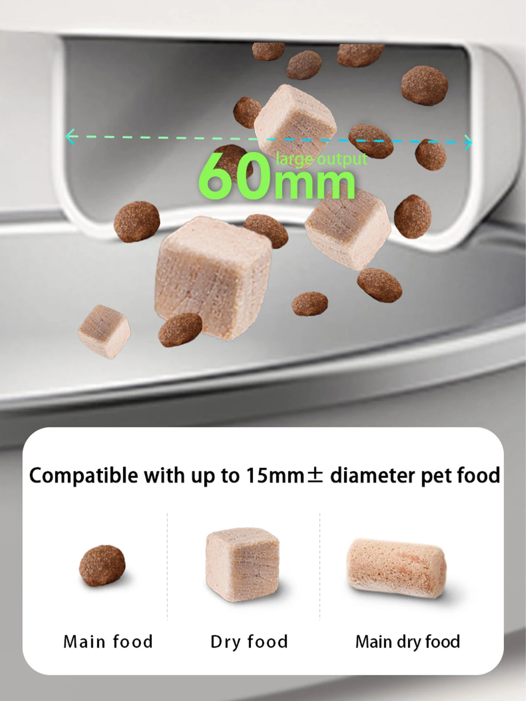 Alimentador automático para gatos, cámara inteligente para mascotas, dispensador de comida para gatos, 2,4G/5GWiFi, Control por aplicación Tuya, alimentador automático para accesorios para perros y gatos