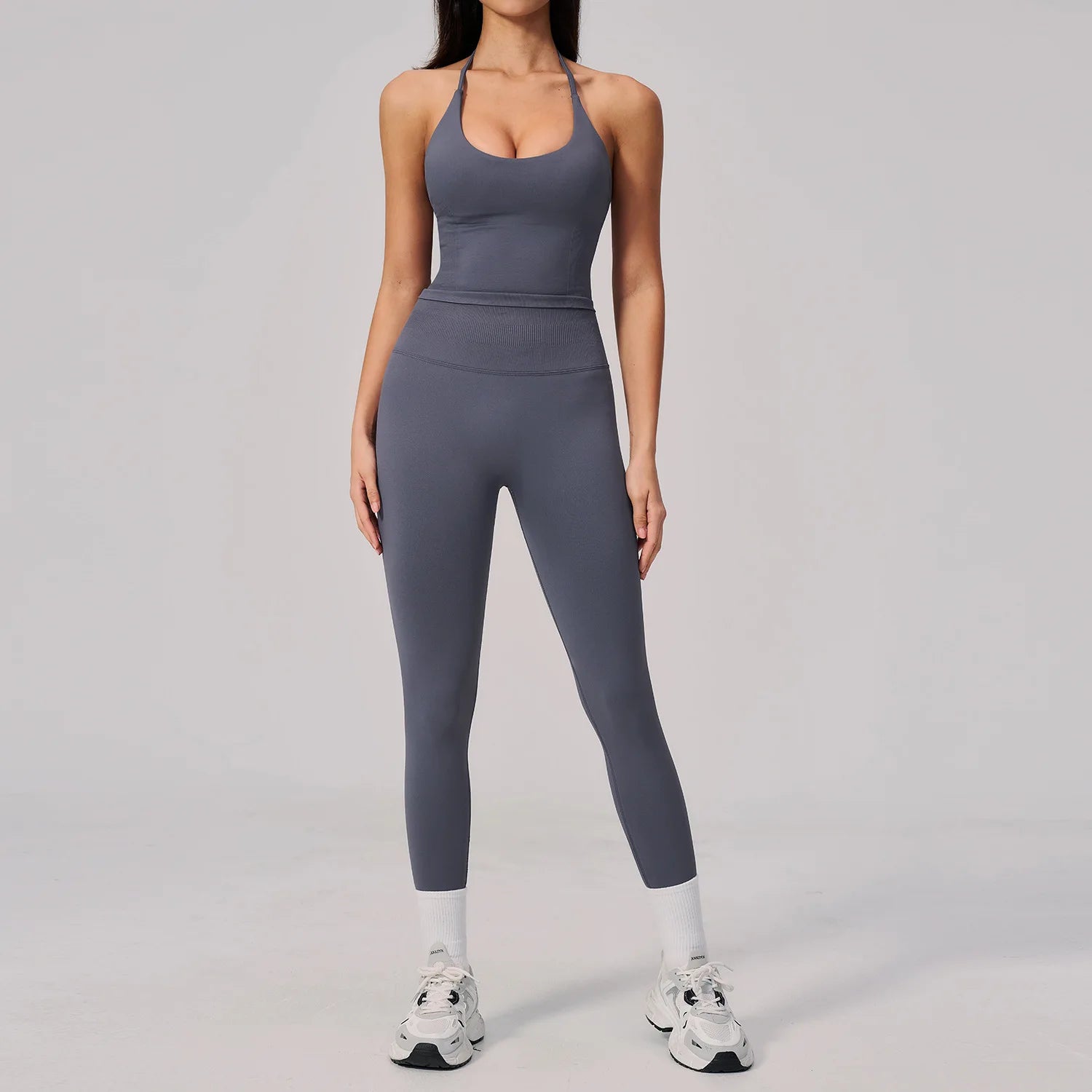 Conjunto de Yoga sin Costuras para Mujer, Ropa Deportiva, Conjunto de Fitness de 2 Piezas, Leggings y Sujetador Deportivo Transpirable, Ropa Deportiva Femenina